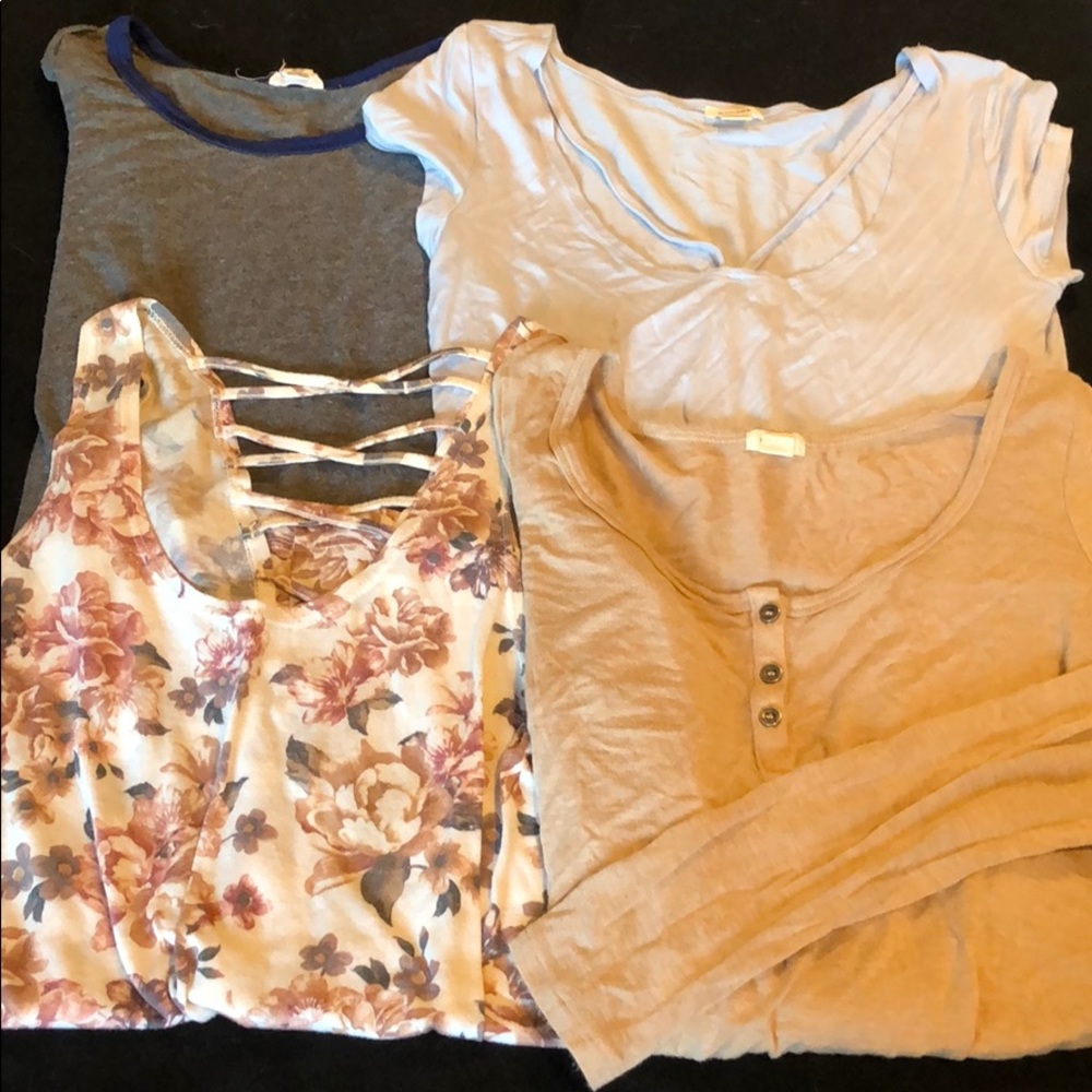 Garage lot of small tops